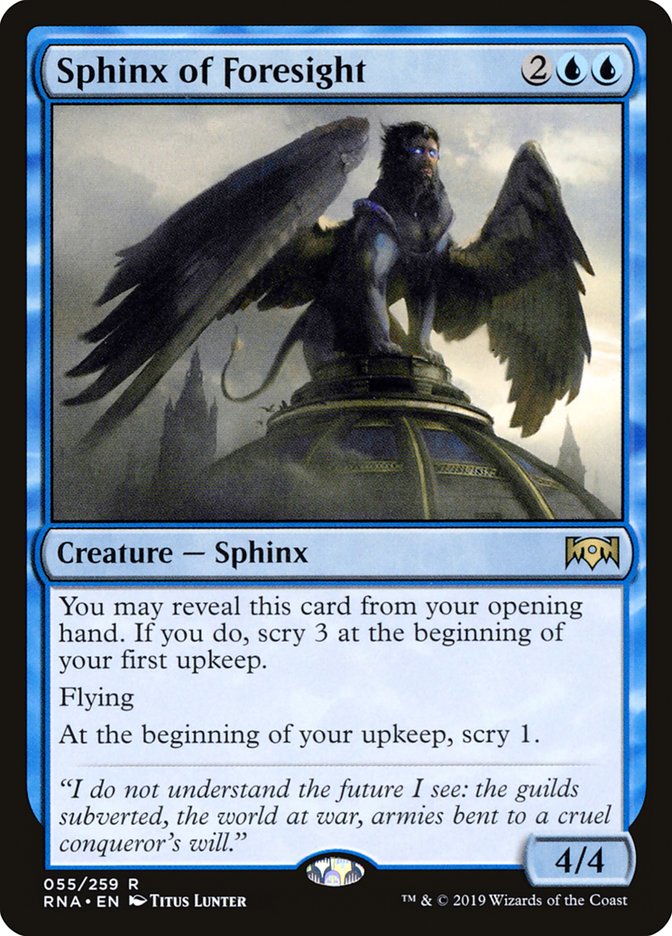 Sphinx of Foresight [Ravnica Allegiance] | Game Grid - Logan