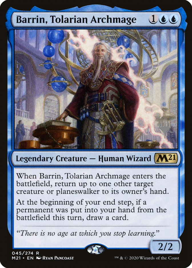 Barrin, Tolarian Archmage (Promo Pack) [Core Set 2021 Promos] | Game Grid - Logan