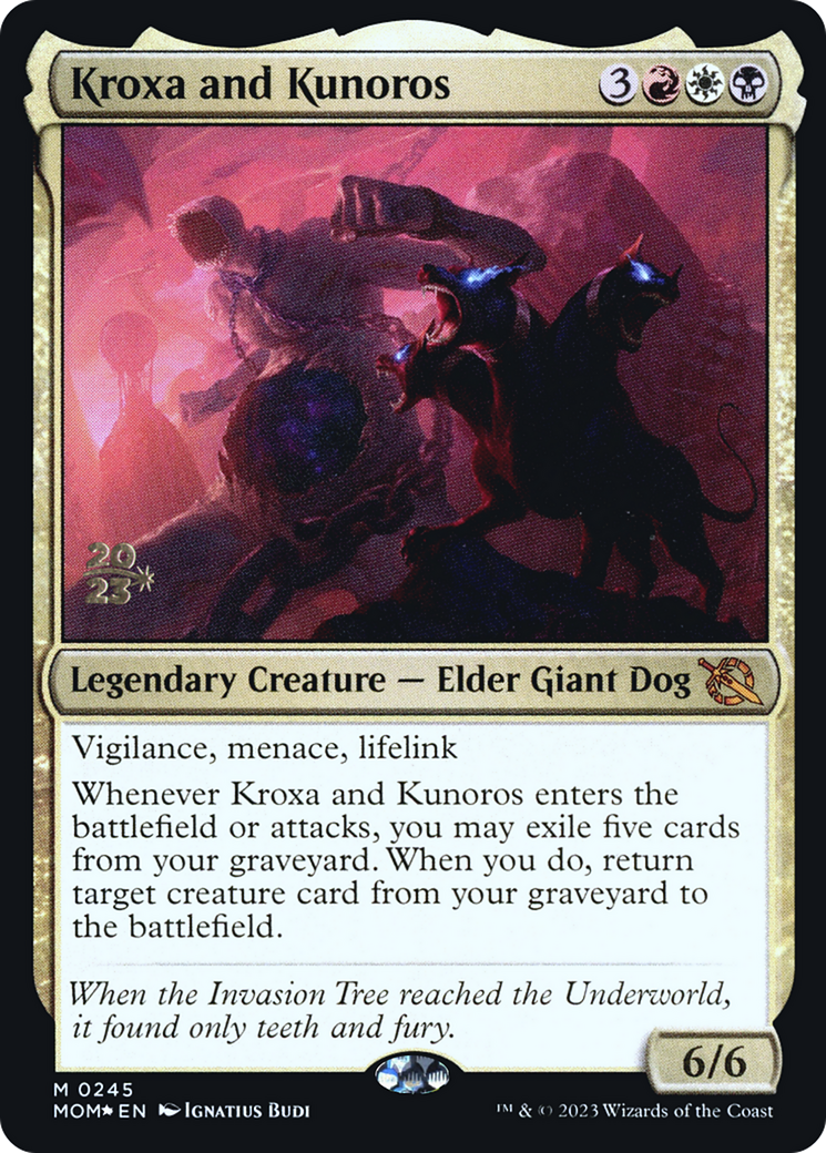 Kroxa and Kunoros [March of the Machine Prerelease Promos] | Game Grid - Logan