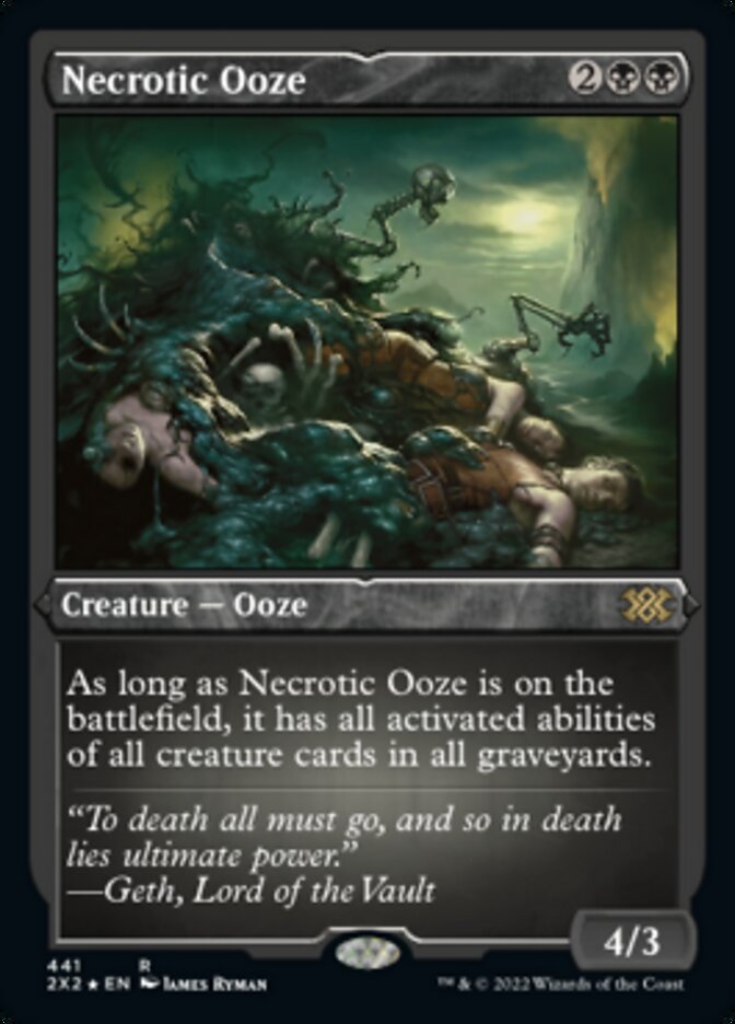 Necrotic Ooze (Foil Etched) [Double Masters 2022] | Game Grid - Logan