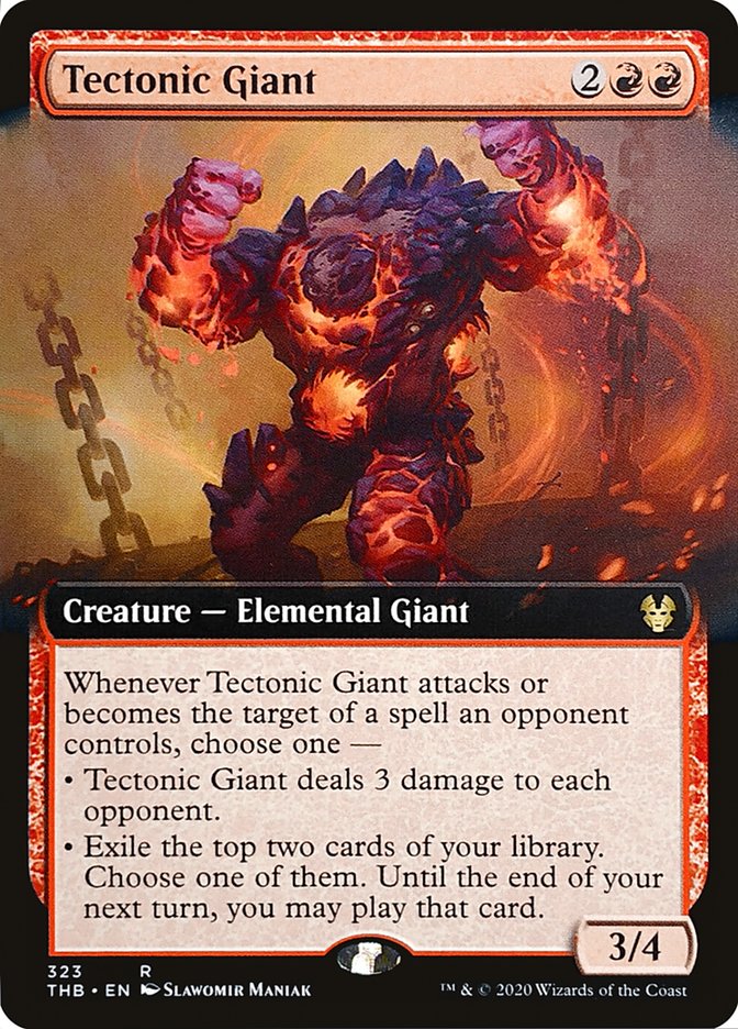 Tectonic Giant (Extended Art) [Theros Beyond Death] | Game Grid - Logan