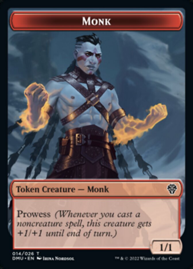 Monk Token [Dominaria United Tokens] | Game Grid - Logan