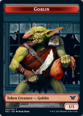 Smoke Blessing // Goblin Double-Sided Token [Kamigawa: Neon Dynasty Commander Tokens] | Game Grid - Logan