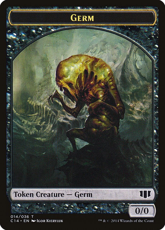 Germ // Zombie (016/036) Double-Sided Token [Commander 2014 Tokens] | Game Grid - Logan