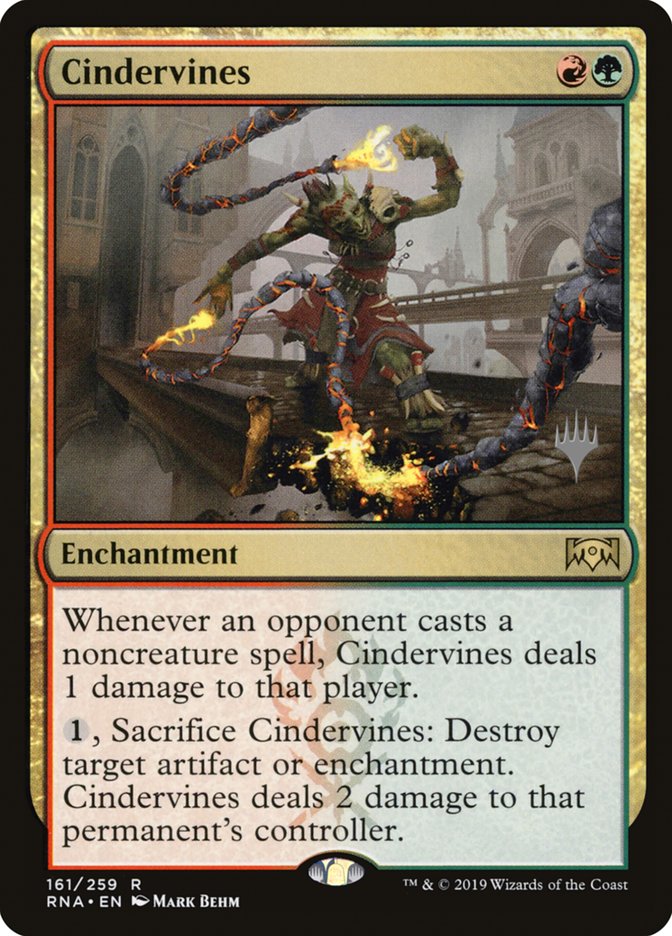 Cindervines (Promo Pack) [Ravnica Allegiance Promos] | Game Grid - Logan