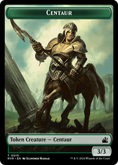 Spirit (0018) // Centaur Double-Sided Token [Ravnica Remastered Tokens] | Game Grid - Logan