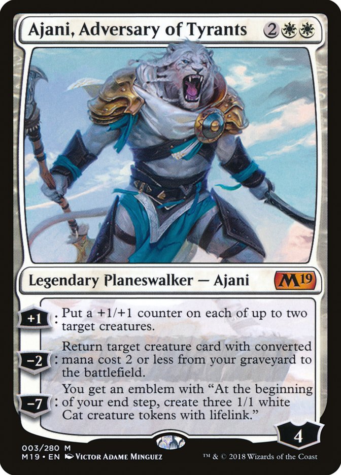 Ajani, Adversary of Tyrants [Core Set 2019] | Game Grid - Logan