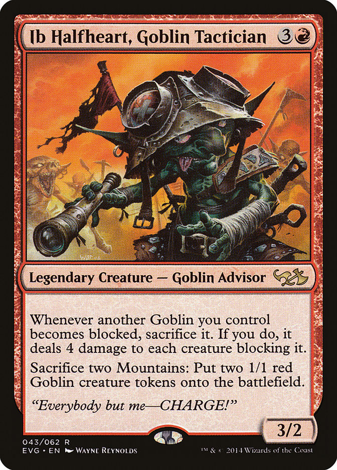 Ib Halfheart, Goblin Tactician (Elves vs. Goblins) [Duel Decks Anthology] | Game Grid - Logan