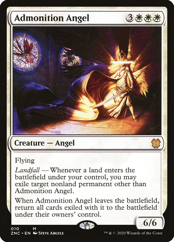 Admonition Angel [Zendikar Rising Commander] | Game Grid - Logan