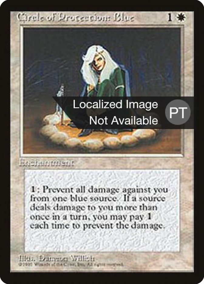 Circle of Protection: Blue [Fourth Edition (Foreign Black Border)] | Game Grid - Logan