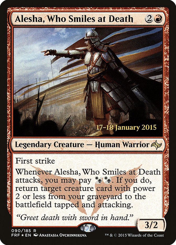 Alesha, Who Smiles at Death [Fate Reforged Prerelease Promos] | Game Grid - Logan