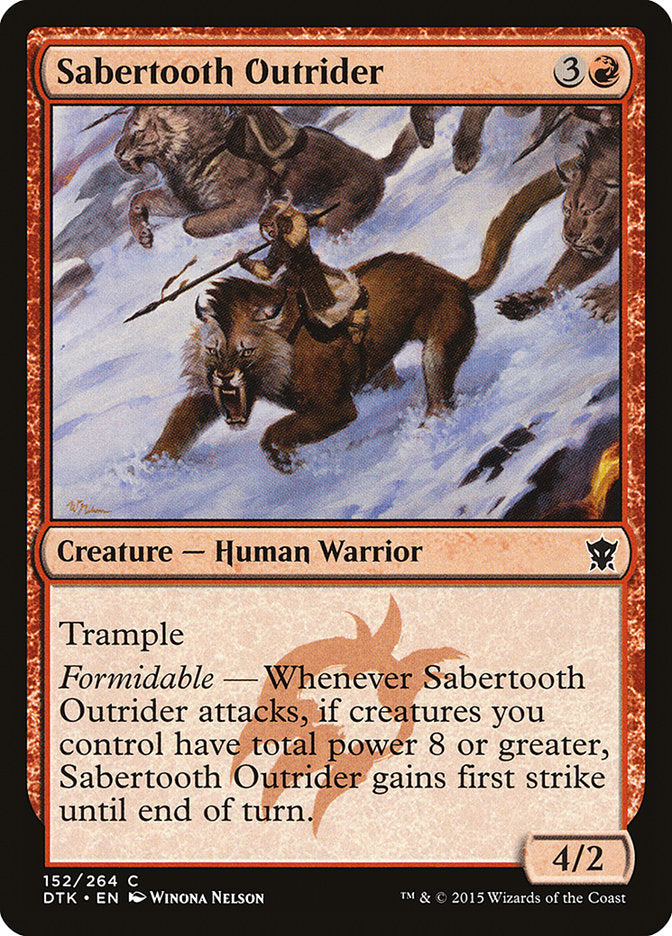 Sabertooth Outrider [Dragons of Tarkir] | Game Grid - Logan