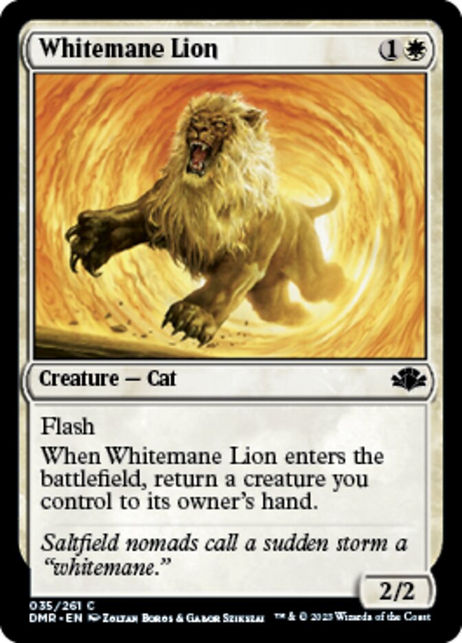 Whitemane Lion [Dominaria Remastered] | Game Grid - Logan