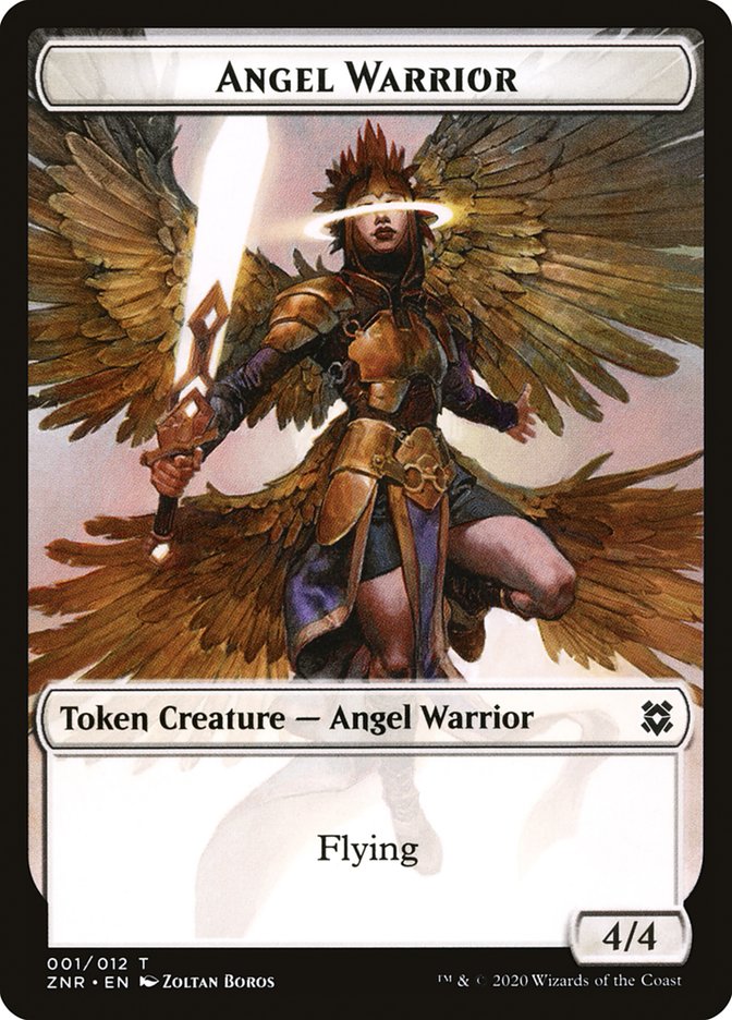 Angel Warrior Token [Zendikar Rising Tokens] | Game Grid - Logan