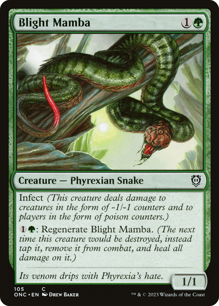 Blight Mamba [Phyrexia: All Will Be One Commander] | Game Grid - Logan