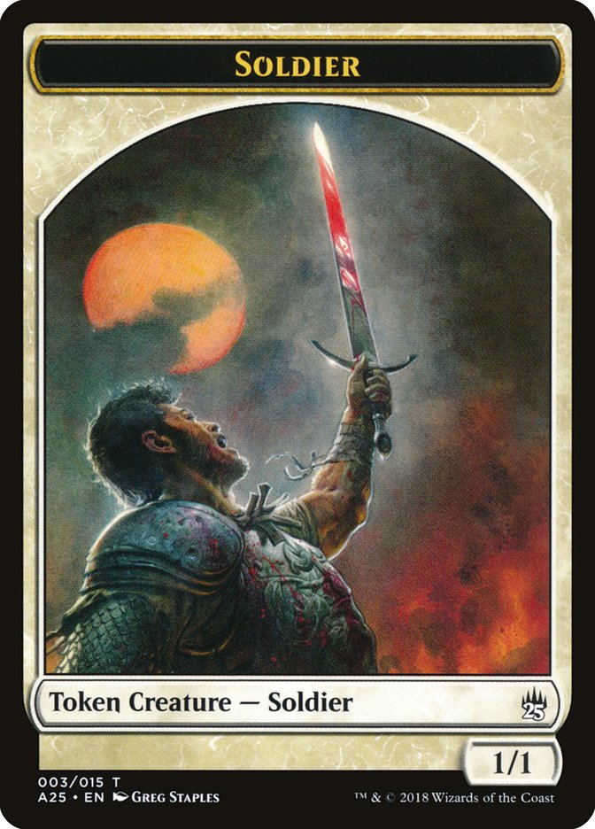 Soldier Token [Masters 25 Tokens] | Game Grid - Logan