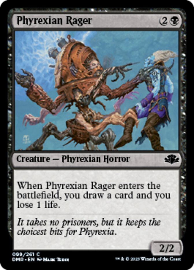 Phyrexian Rager [Dominaria Remastered] | Game Grid - Logan