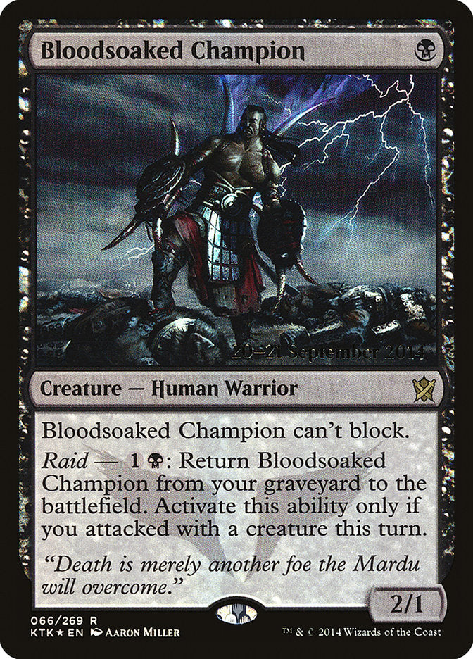 Bloodsoaked Champion [Khans of Tarkir Prerelease Promos] | Game Grid - Logan