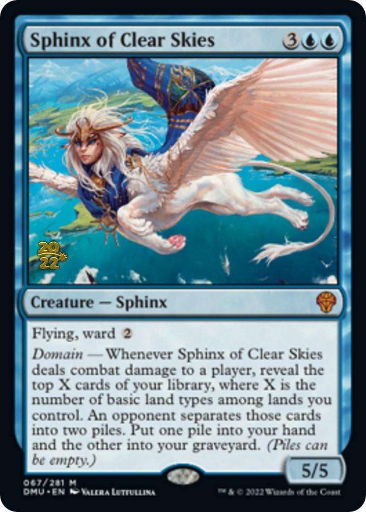 Sphinx of Clear Skies [Dominaria United Prerelease Promos] | Game Grid - Logan