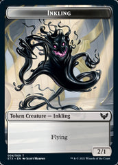 Spirit // Inkling Double-Sided Token [Strixhaven: School of Mages Tokens] | Game Grid - Logan