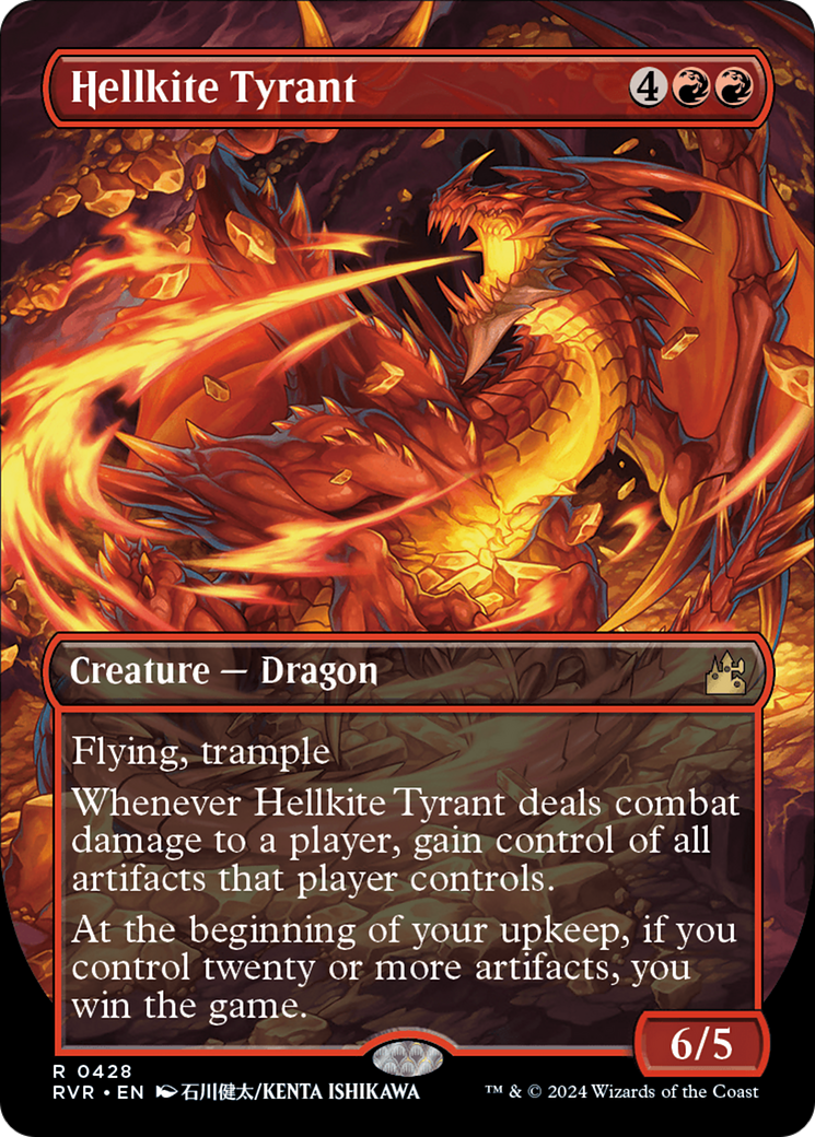 Hellkite Tyrant (Anime Borderless) [Ravnica Remastered] | Game Grid - Logan