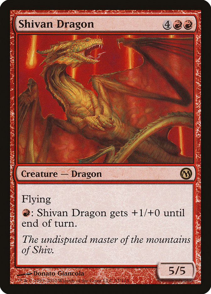 Shivan Dragon [Duels of the Planeswalkers] | Game Grid - Logan