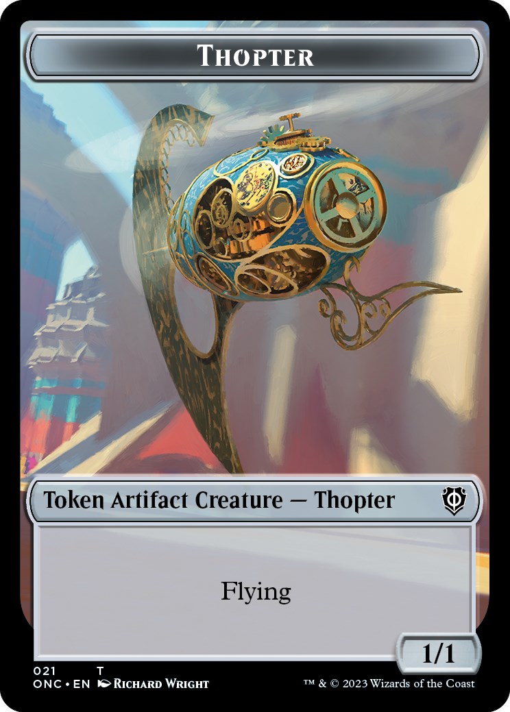 Myr // Thopter Double-Sided Token [Phyrexia: All Will Be One Commander Tokens] | Game Grid - Logan