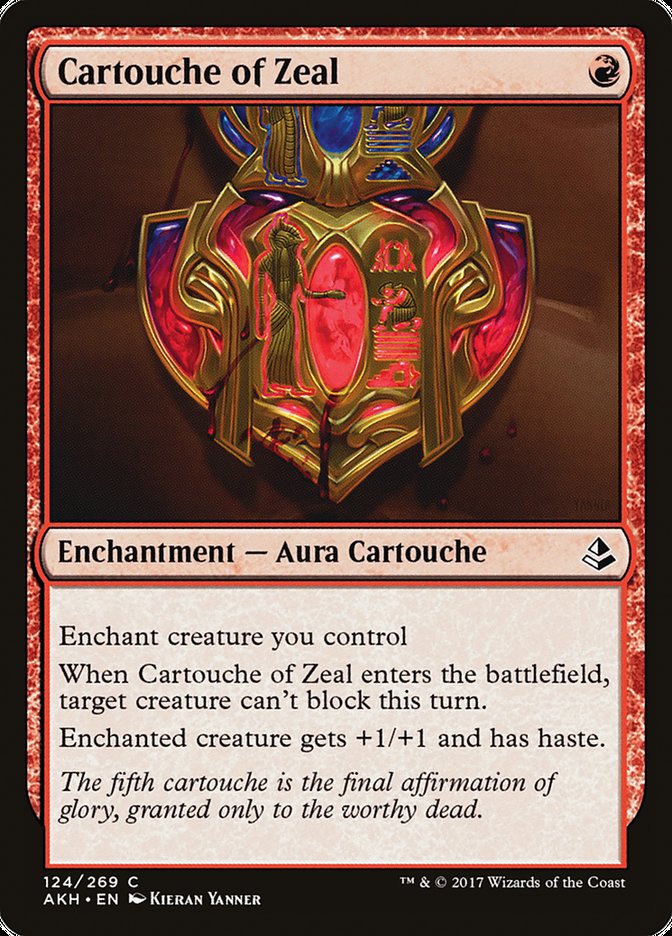 Cartouche of Zeal [Amonkhet] | Game Grid - Logan