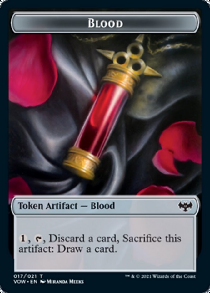 Blood // Zombie (005) Double-Sided Token [Innistrad: Crimson Vow Tokens] | Game Grid - Logan