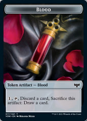 Blood // Vampire (007) Double-Sided Token [Innistrad: Crimson Vow Tokens] | Game Grid - Logan