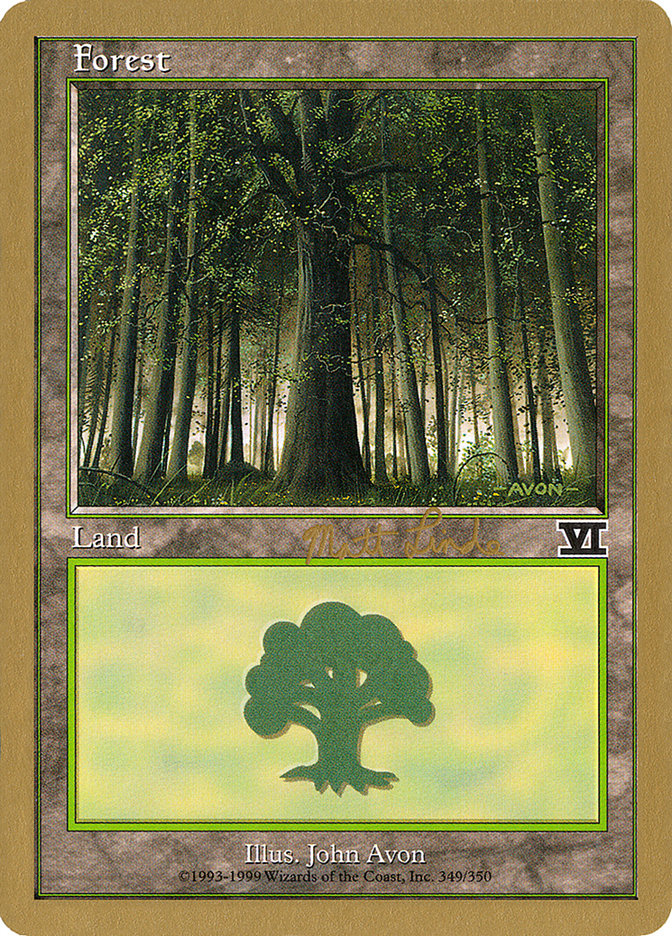 Forest (ml349) (Matt Linde) [World Championship Decks 1999] | Game Grid - Logan