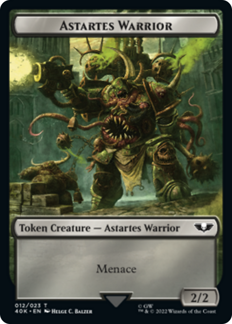 Astartes Warrior // Plaguebearer of Nurgle Double-Sided Token [Warhammer 40,000 Tokens] | Game Grid - Logan