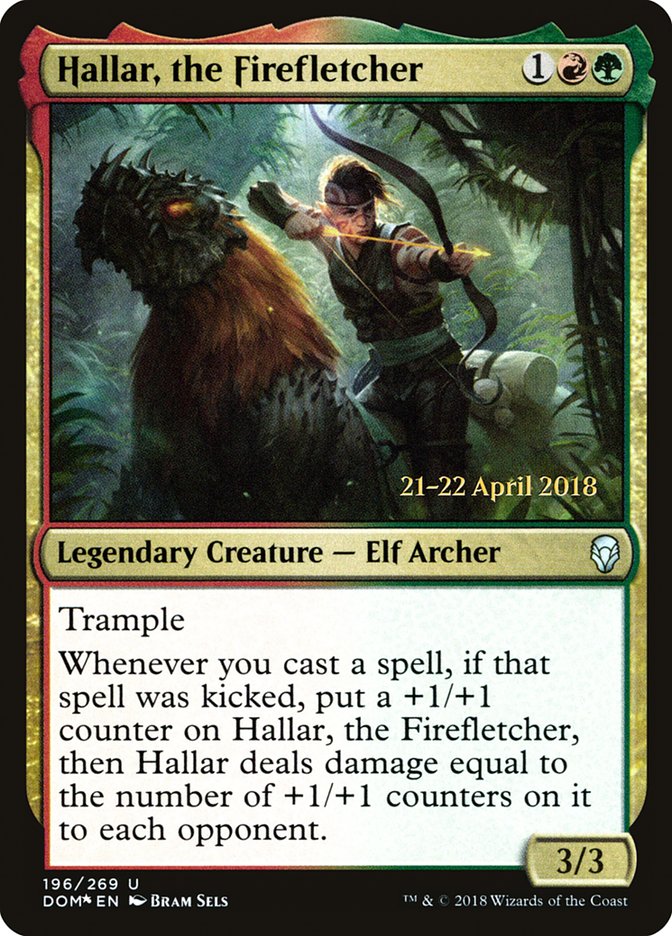 Hallar, the Firefletcher [Dominaria Prerelease Promos] | Game Grid - Logan