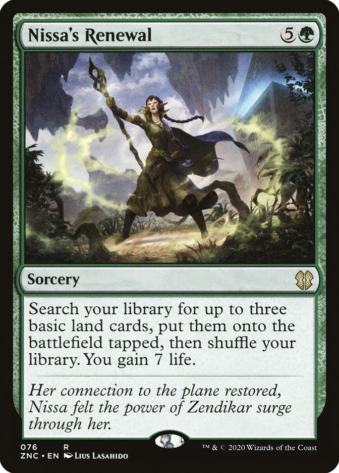 Nissa's Renewal [Zendikar Rising Commander] | Game Grid - Logan