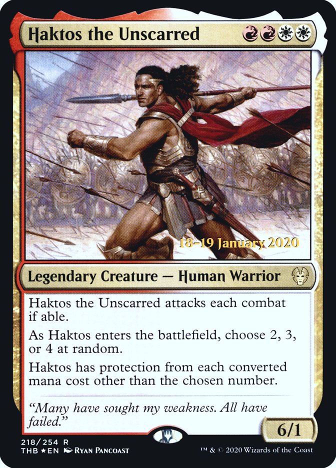Haktos the Unscarred [Theros Beyond Death Prerelease Promos] | Game Grid - Logan