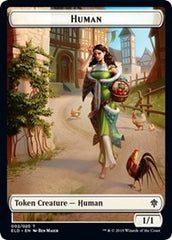 Human // Food (17) Double-Sided Token [Throne of Eldraine Tokens] | Game Grid - Logan