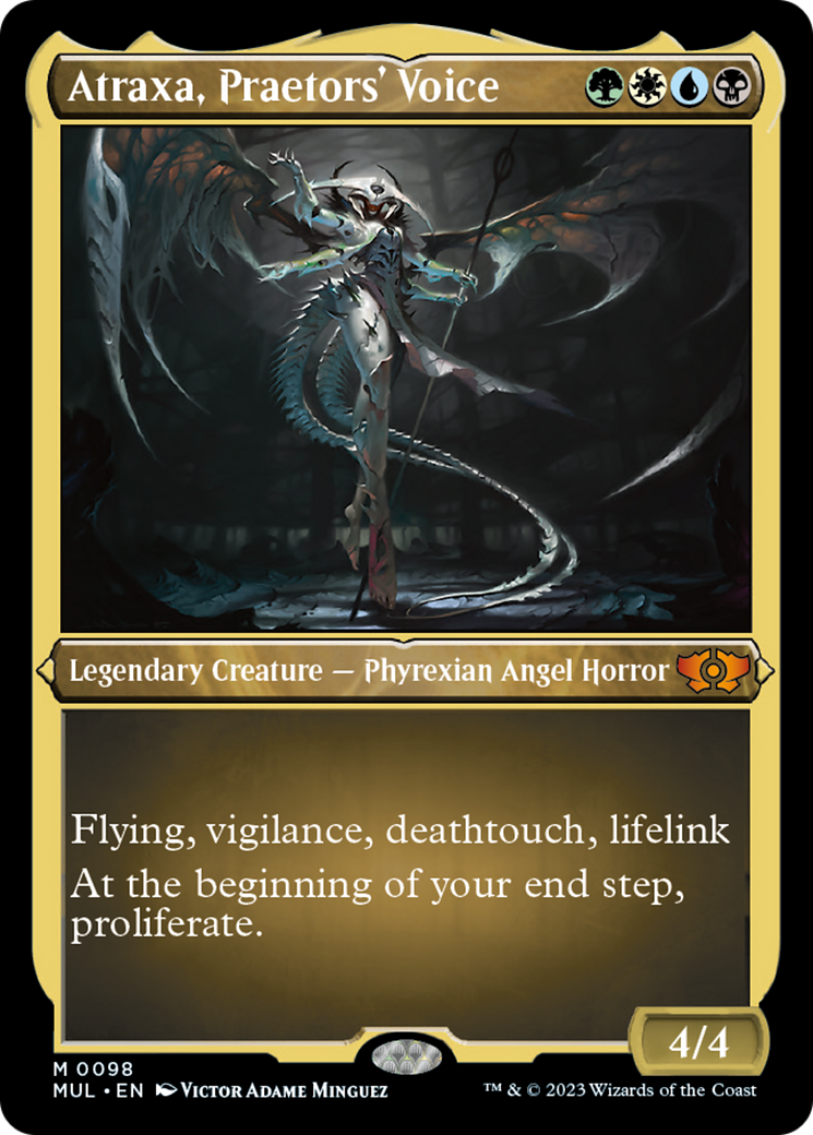 Atraxa, Praetors' Voice (Foil Etched) [Multiverse Legends] | Game Grid - Logan