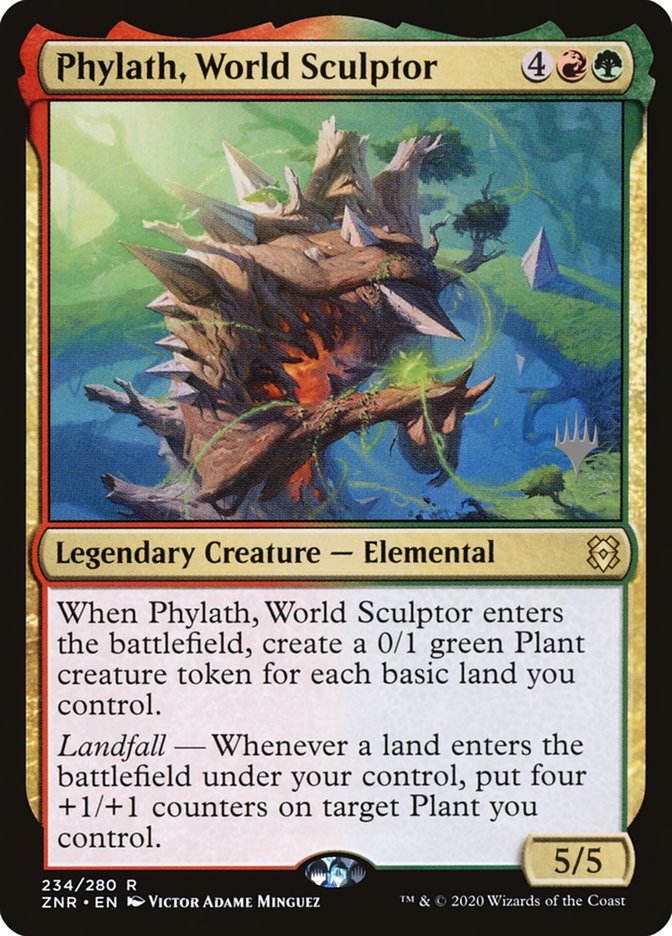 Phylath, World Sculptor (Promo Pack) [Zendikar Rising Promos] | Game Grid - Logan