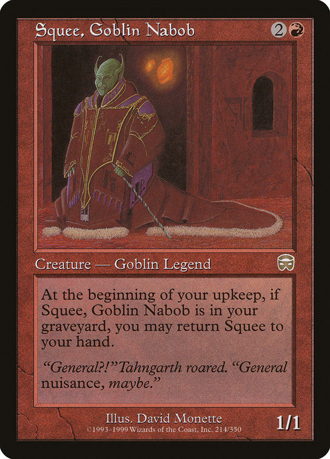 Squee, Goblin Nabob [Mercadian Masques] | Game Grid - Logan