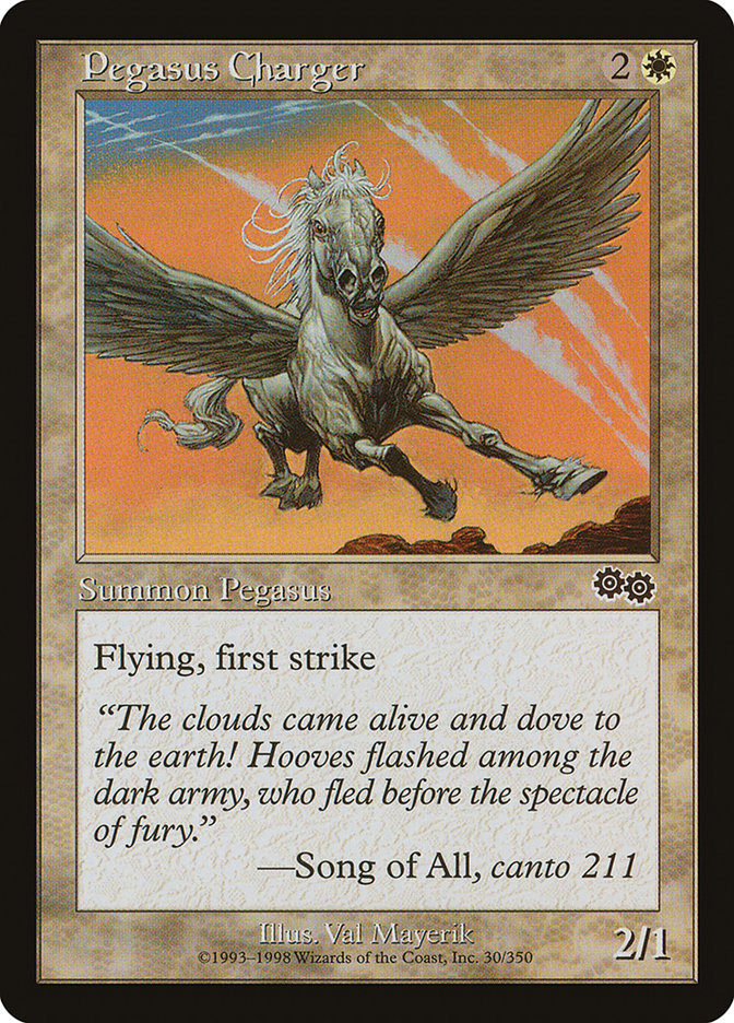 Pegasus Charger [Urza's Saga] | Game Grid - Logan