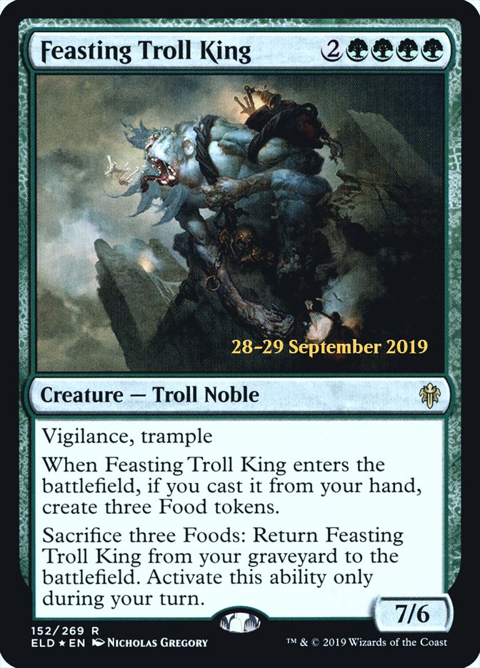 Feasting Troll King [Throne of Eldraine Prerelease Promos] | Game Grid - Logan