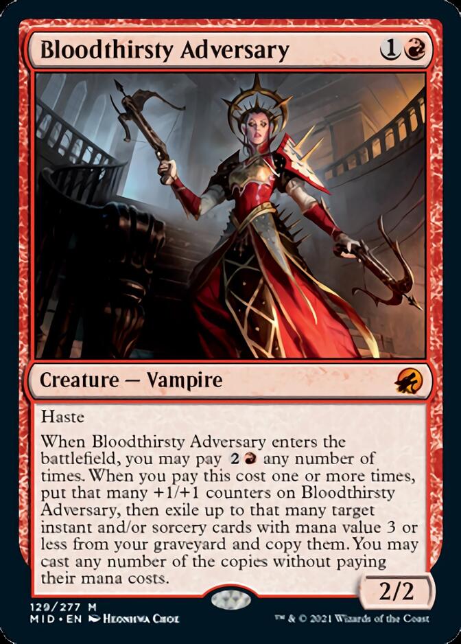 Bloodthirsty Adversary [Innistrad: Midnight Hunt] | Game Grid - Logan