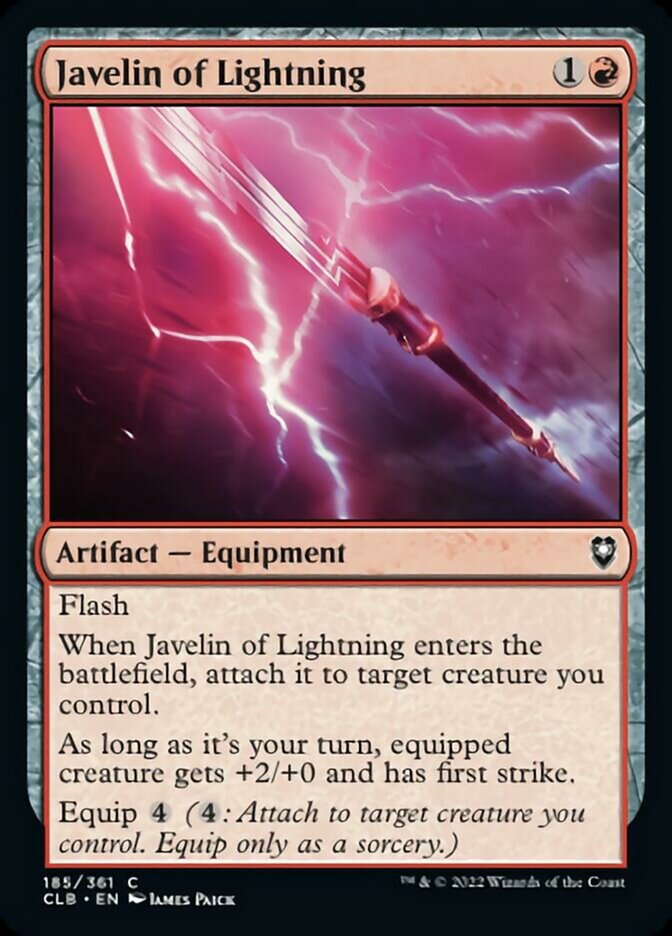Javelin of Lightning [Commander Legends: Battle for Baldur's Gate] | Game Grid - Logan