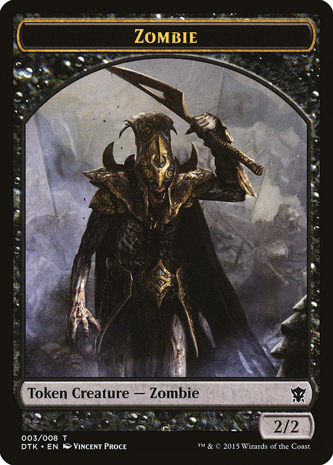 Zombie Token [Dragons of Tarkir Tokens] | Game Grid - Logan