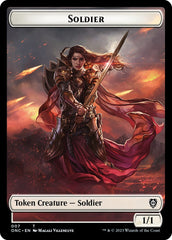 Soldier (007) // Angel Double-Sided Token [Phyrexia: All Will Be One Commander Tokens] | Game Grid - Logan