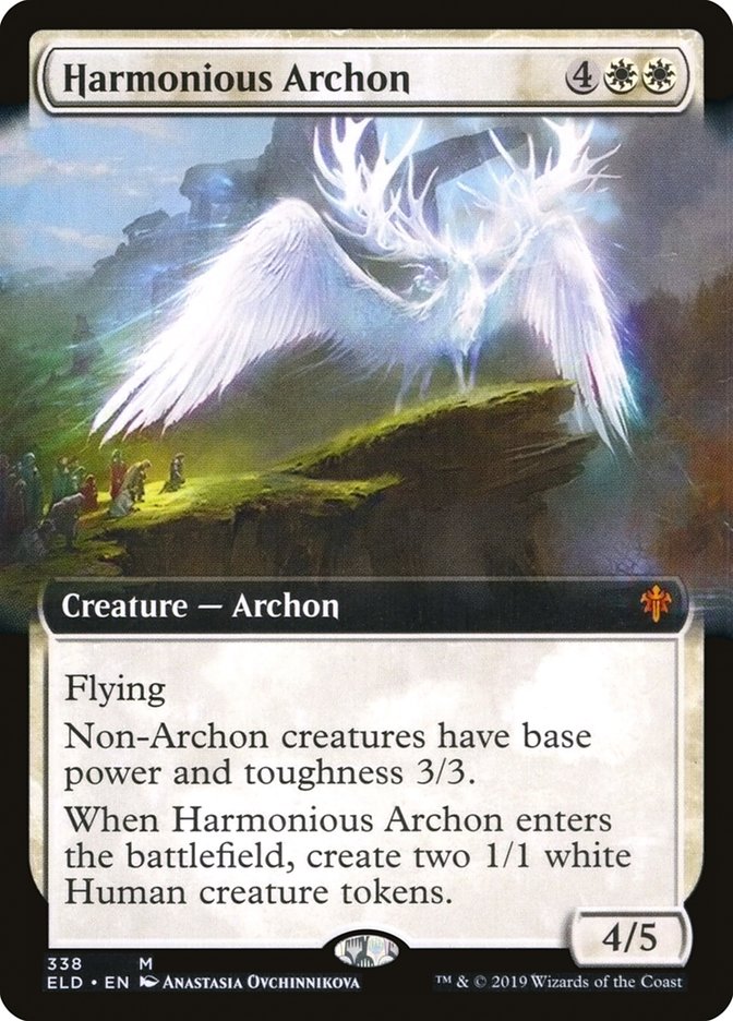 Harmonious Archon (Extended Art) [Throne of Eldraine] | Game Grid - Logan
