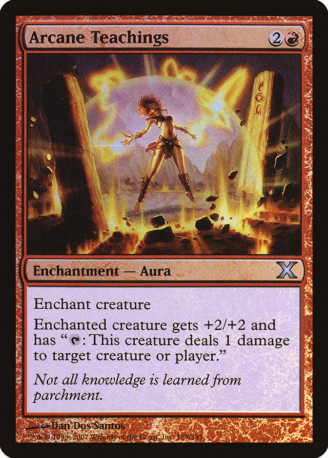 Arcane Teachings (Premium Foil) [Tenth Edition] | Game Grid - Logan