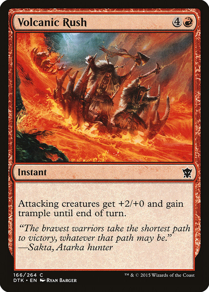 Volcanic Rush [Dragons of Tarkir] | Game Grid - Logan