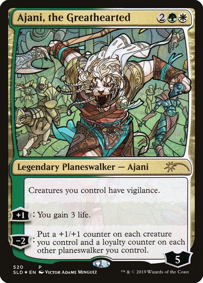 Ajani, the Greathearted (Stained Glass) [Secret Lair Drop Promos] | Game Grid - Logan