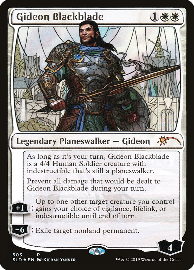 Gideon Blackblade (Stained Glass) [Secret Lair Drop Promos] | Game Grid - Logan